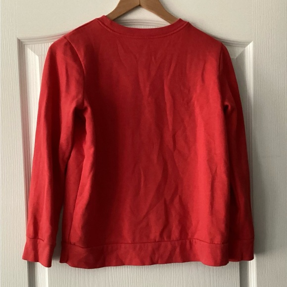 Girls Red Sweatshirt with Love Printed on front - Picture 3 of 3